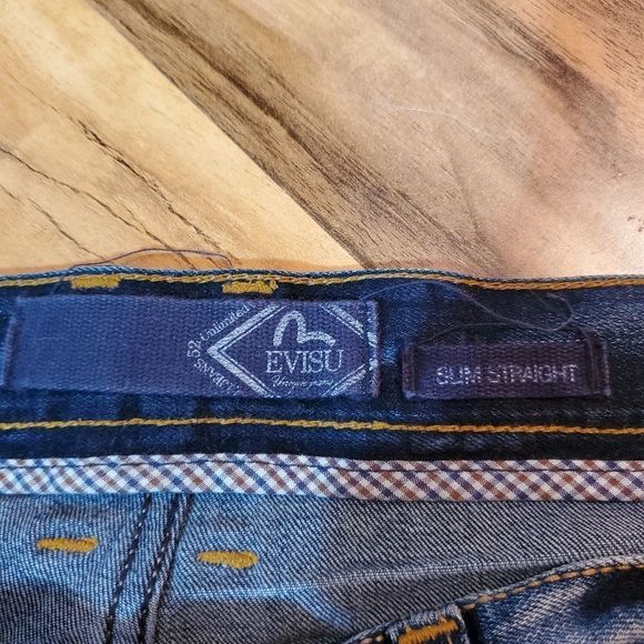 Evisu Jeans unique size 20 w embroidery accent - Picture 7 of 11
